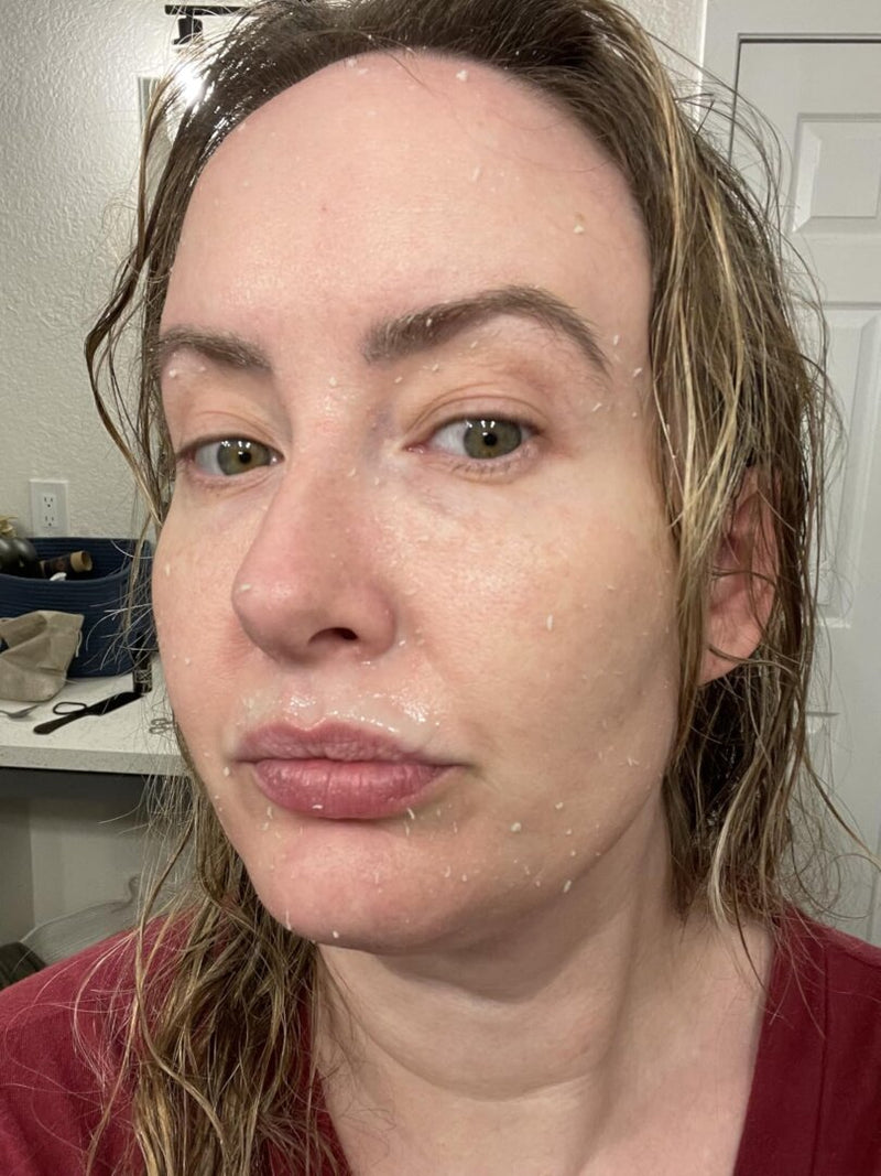 Customer holding product