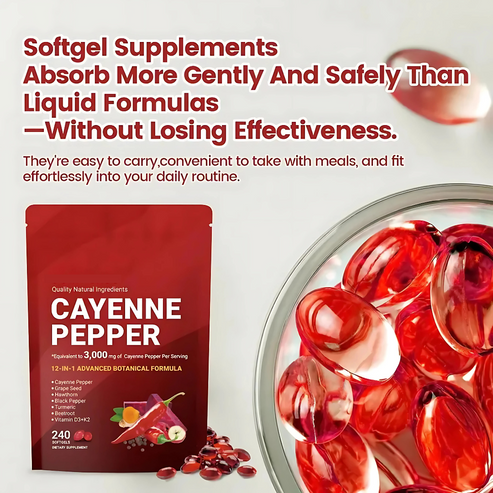 FemmiGlow Cayenne Pepper Softgels