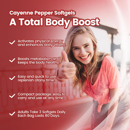 FemmiGlow Cayenne Pepper Softgels