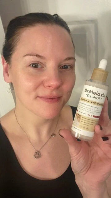 Customer holding product