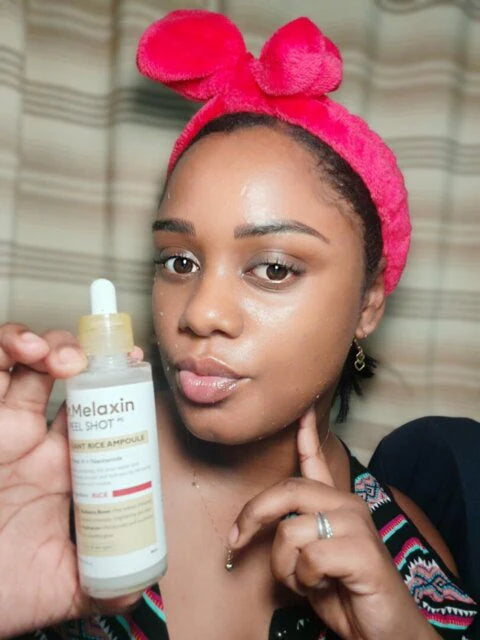 Customer holding product